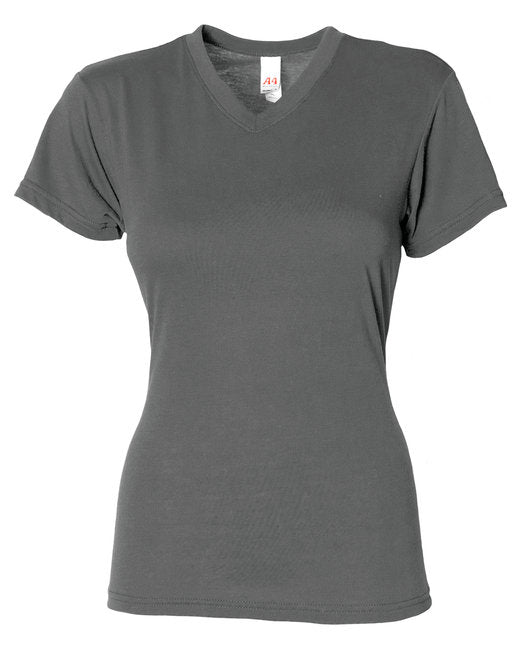 NW3013 A4 Ladies' Softek V-Neck T-Shirt