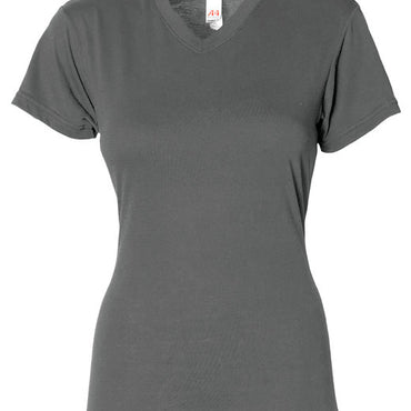 NW3013 A4 Ladies' Softek V-Neck T-Shirt