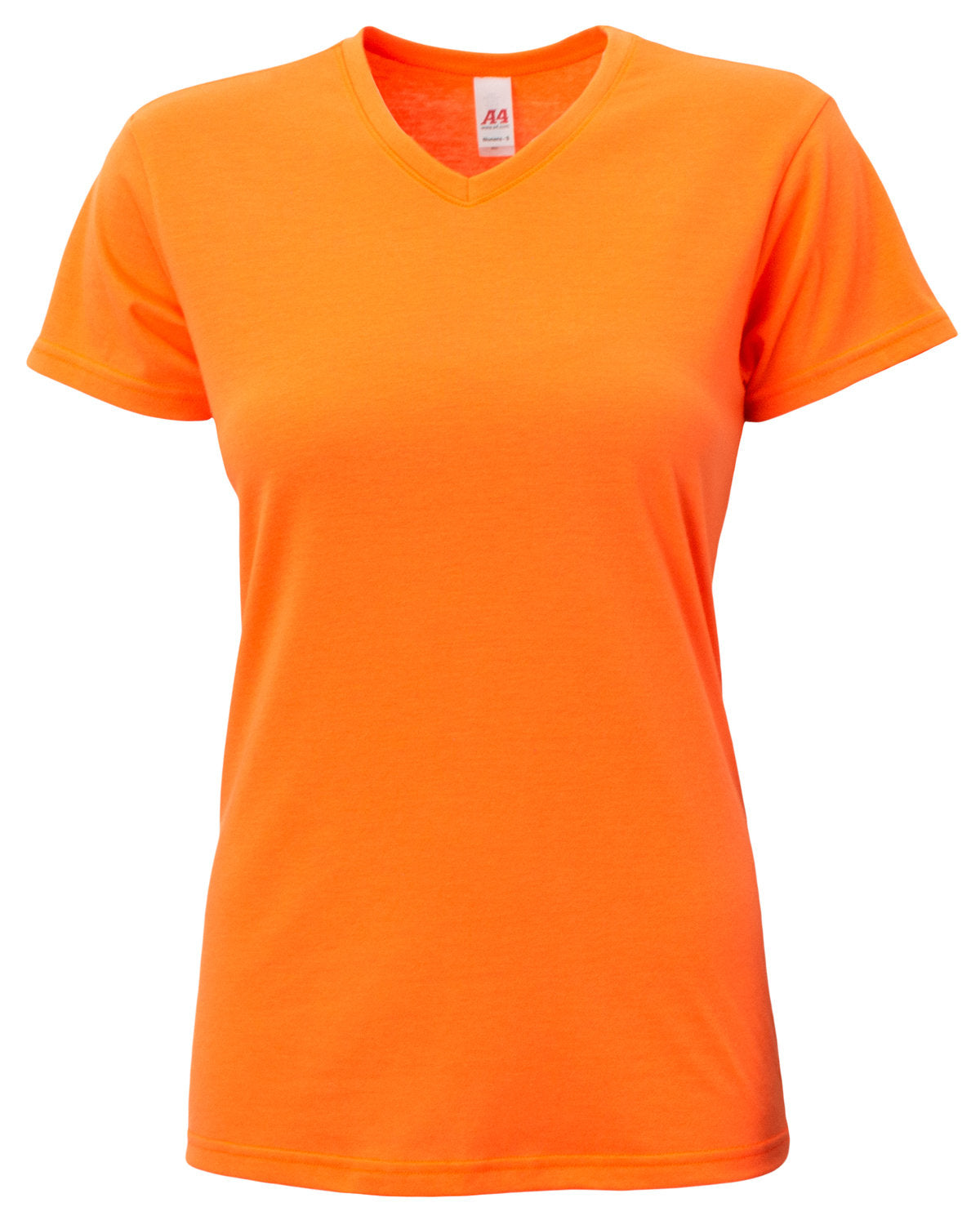 NW3013 A4 Ladies' Softek V-Neck T-Shirt