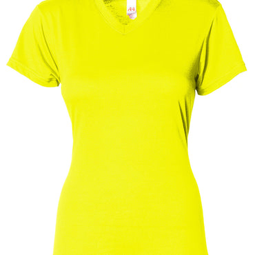 NW3013 A4 Ladies' Softek V-Neck T-Shirt