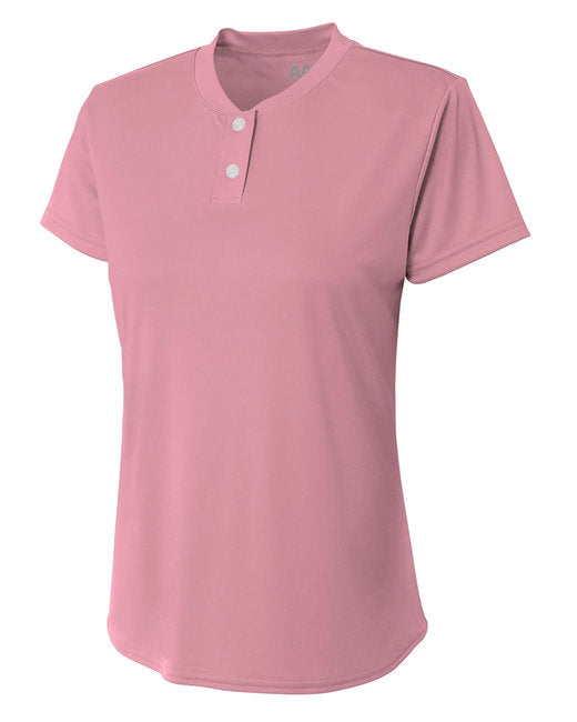 NW3143 A4 Ladies' Tek 2-Button Henley Shirt