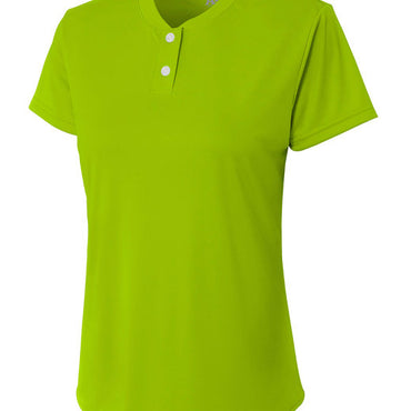 NW3143 A4 Ladies' Tek 2-Button Henley Shirt