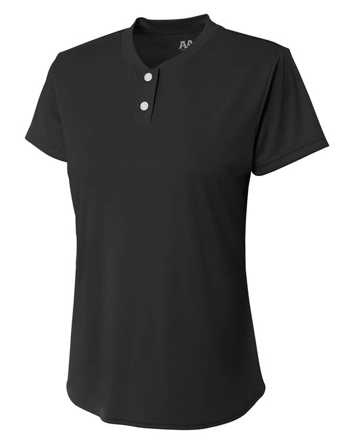 NW3143 A4 Ladies' Tek 2-Button Henley Shirt