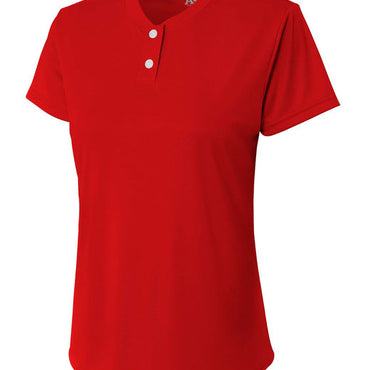 NW3143 A4 Ladies' Tek 2-Button Henley Shirt