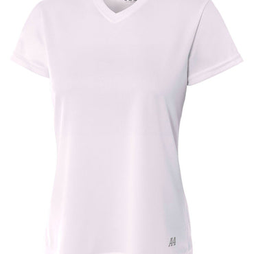 NW3254 A4 Ladies' Birds-Eye Mesh V-Neck T-Shirt