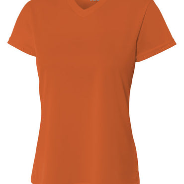 NW3254 A4 Ladies' Birds-Eye Mesh V-Neck T-Shirt