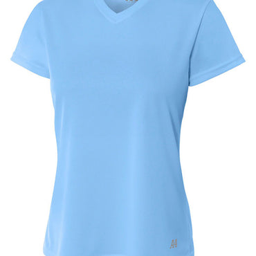 NW3254 A4 Ladies' Birds-Eye Mesh V-Neck T-Shirt