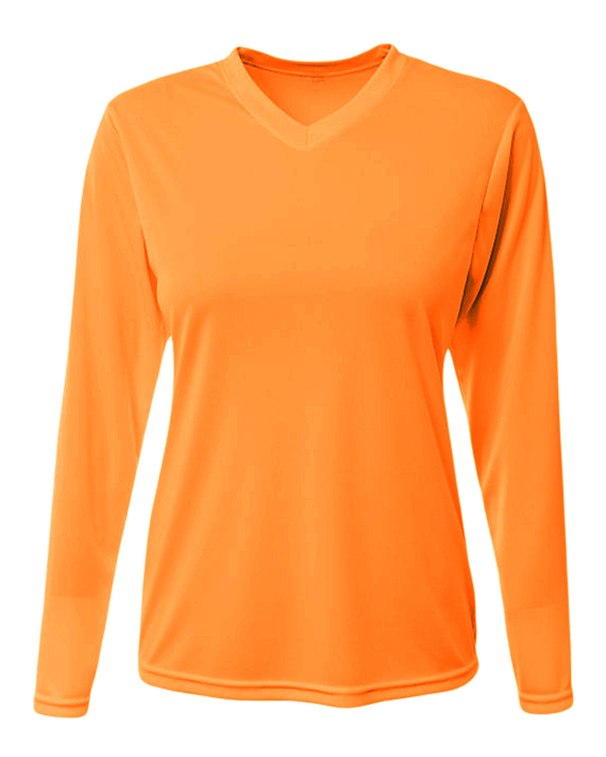 NW3425 A4 Ladies' Long-Sleeve Sprint V-Neck T-Shirt