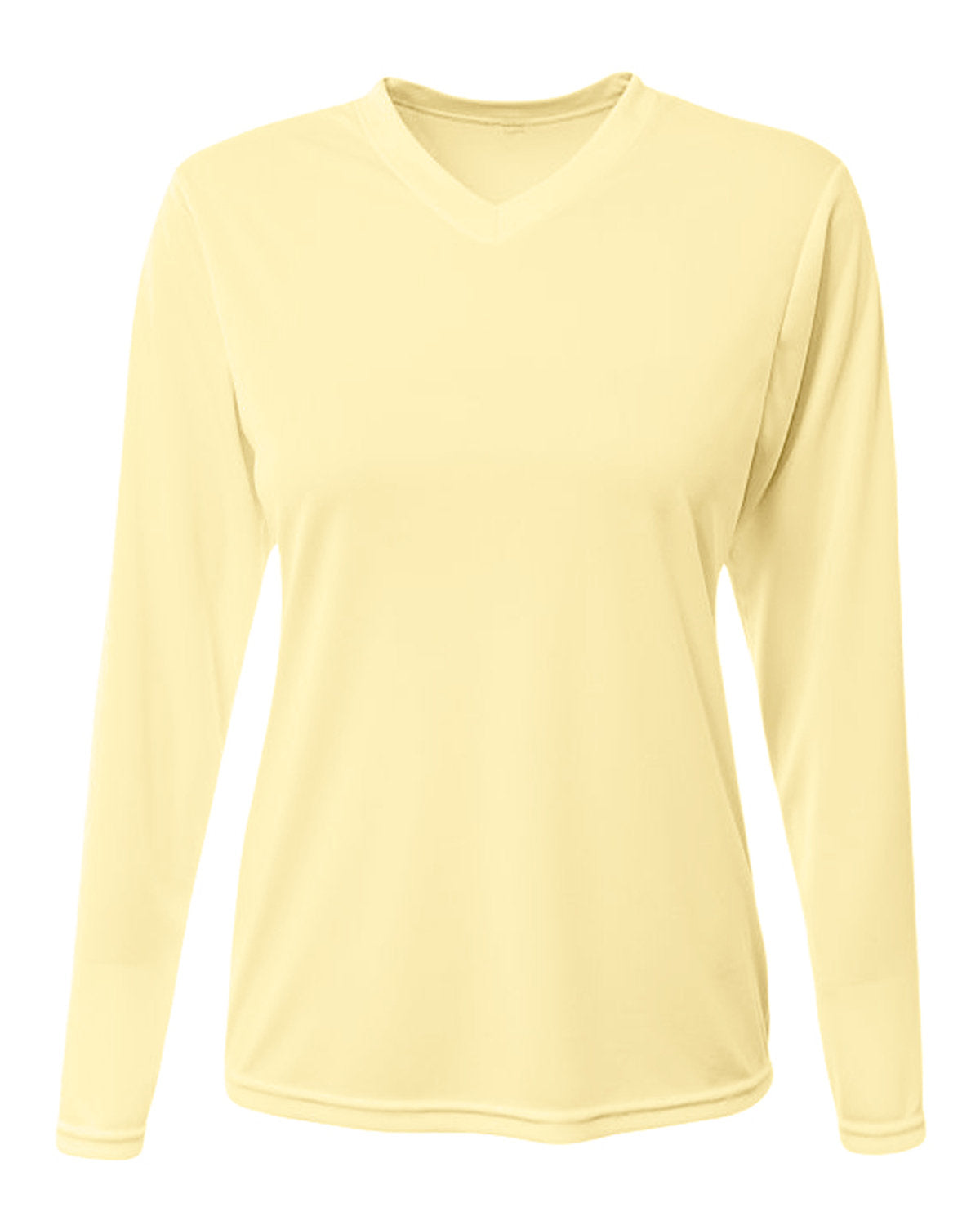 NW3425 A4 Ladies' Long-Sleeve Sprint V-Neck T-Shirt