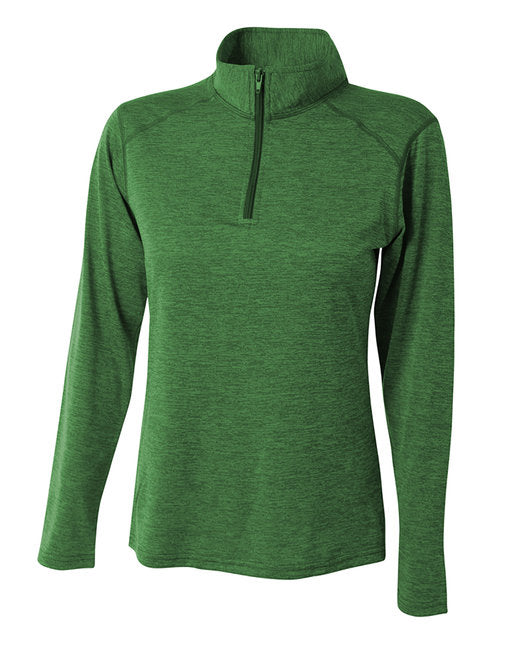 NW4010 A4 Ladies' Tonal Space-Dye Quarter-Zip