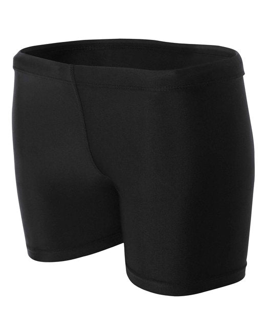 NW5313 A4 Ladies' 4" Inseam Compression Shorts