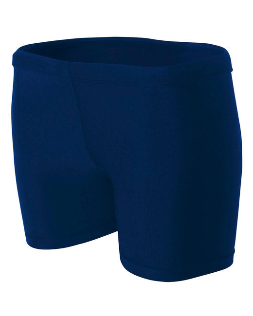 NW5313 A4 Ladies' 4" Inseam Compression Shorts