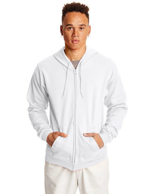 P180 Hanes Adult 7.8 oz. EcoSmart® 50/50 Full-Zip Hooded Sweatshirt