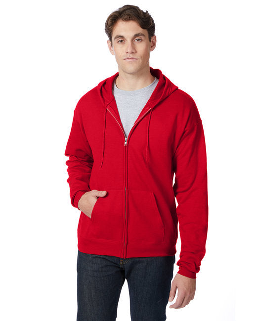 P180 Hanes Adult 7.8 oz. EcoSmart® 50/50 Full-Zip Hooded Sweatshirt