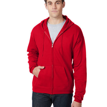 P180 Hanes Adult 7.8 oz. EcoSmart® 50/50 Full-Zip Hooded Sweatshirt