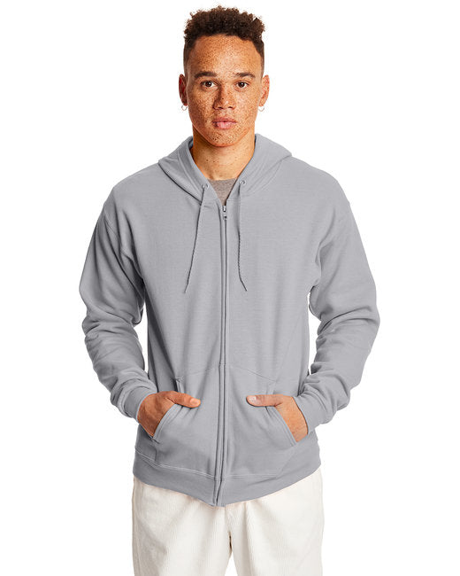 P180 Hanes Adult 7.8 oz. EcoSmart® 50/50 Full-Zip Hooded Sweatshirt