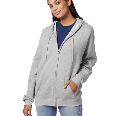 P180 Hanes Adult 7.8 oz. EcoSmart® 50/50 Full-Zip Hooded Sweatshirt