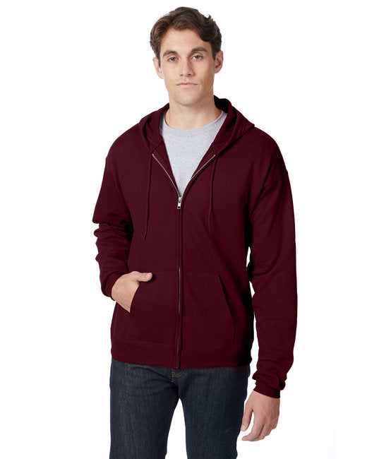 P180 Hanes Adult 7.8 oz. EcoSmart® 50/50 Full-Zip Hooded Sweatshirt