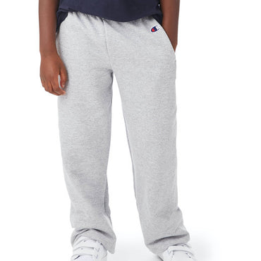 P890 Champion Youth Powerblend® Open-Bottom Fleece Pant with Pockets