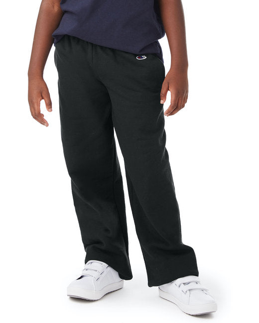 P890 Champion Youth Powerblend® Open-Bottom Fleece Pant with Pockets