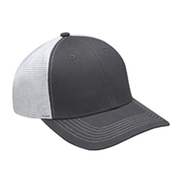 PR102 Adams Brushed Cotton/Soft Mesh Trucker Style Cap