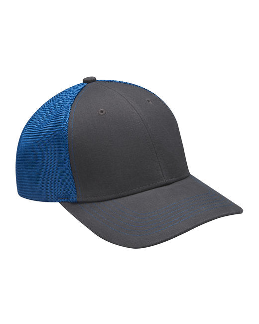 PR102 Adams Brushed Cotton/Soft Mesh Trucker Style Cap