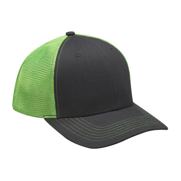 PR102 Adams Brushed Cotton/Soft Mesh Trucker Style Cap