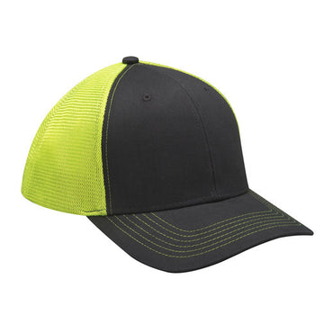 PR102 Adams Brushed Cotton/Soft Mesh Trucker Style Cap