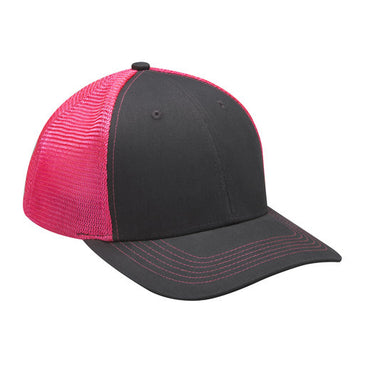 PR102 Adams Brushed Cotton/Soft Mesh Trucker Style Cap