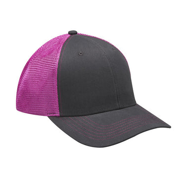 PR102 Adams Brushed Cotton/Soft Mesh Trucker Style Cap