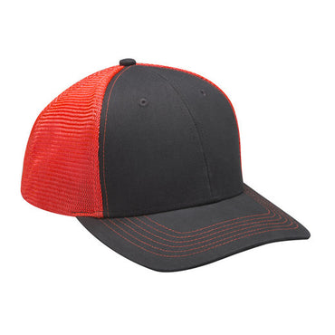 PR102 Adams Brushed Cotton/Soft Mesh Trucker Style Cap