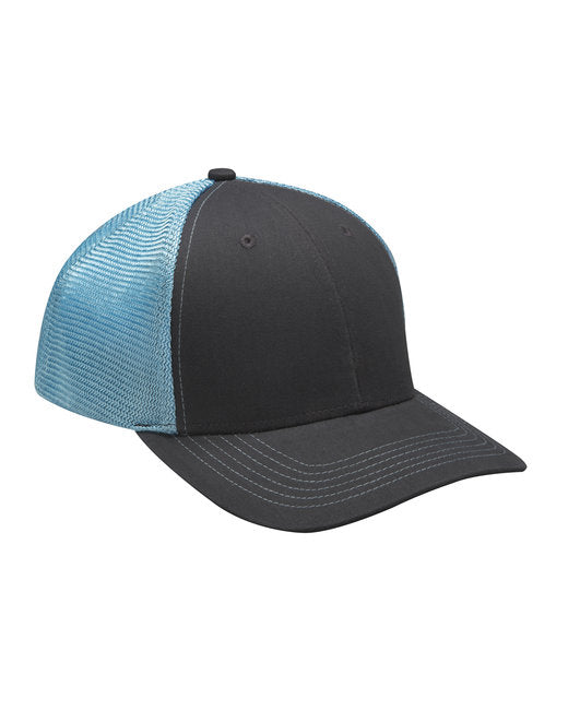 PR102 Adams Brushed Cotton/Soft Mesh Trucker Style Cap