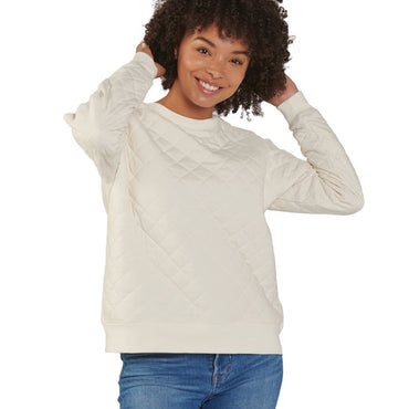 R08 Boxercraft Ladies' Quilted Jersey Sweatshirt