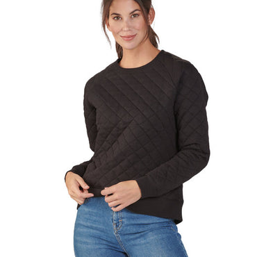 R08 Boxercraft Ladies' Quilted Jersey Sweatshirt