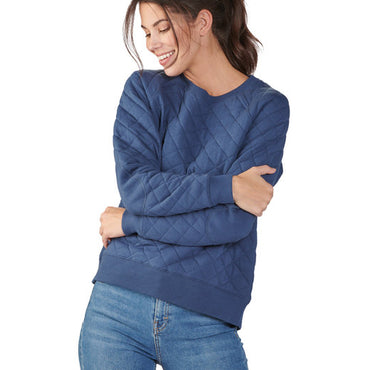 R08 Boxercraft Ladies' Quilted Jersey Sweatshirt