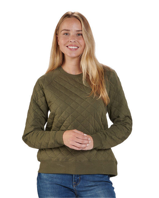 R08 Boxercraft Ladies' Quilted Jersey Sweatshirt