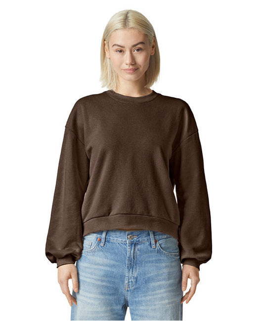 RF494 American Apparel Ladies' ReFlex Fleece Crewneck Sweatshirt