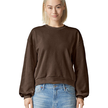 RF494 American Apparel Ladies' ReFlex Fleece Crewneck Sweatshirt