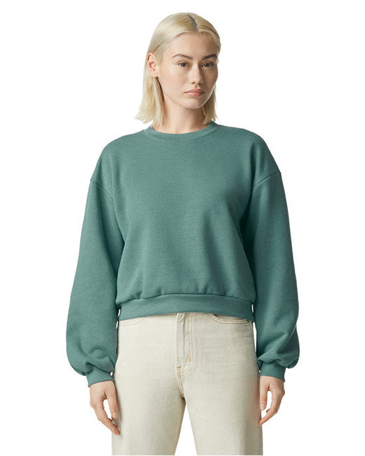 RF494 American Apparel Ladies' ReFlex Fleece Crewneck Sweatshirt