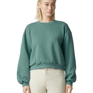 RF494 American Apparel Ladies' ReFlex Fleece Crewneck Sweatshirt