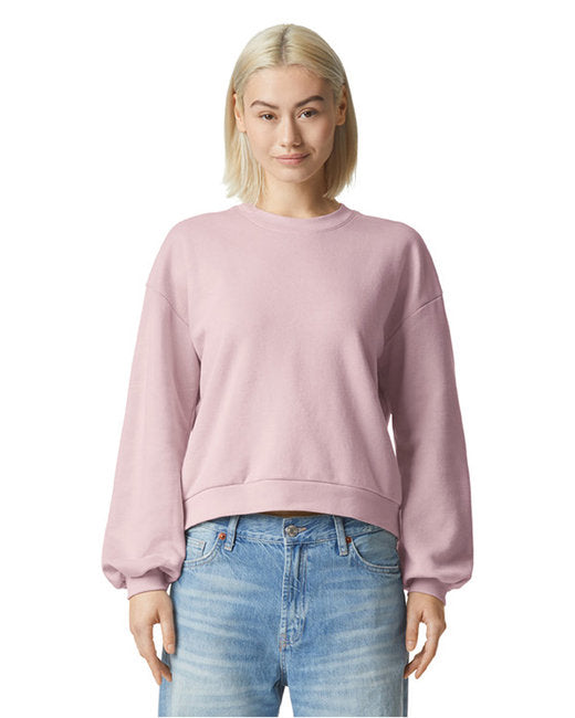 RF494 American Apparel Ladies' ReFlex Fleece Crewneck Sweatshirt