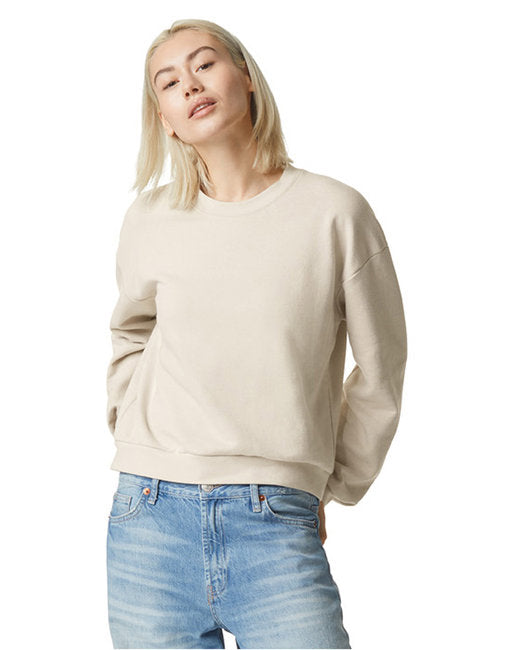 RF494 American Apparel Ladies' ReFlex Fleece Crewneck Sweatshirt