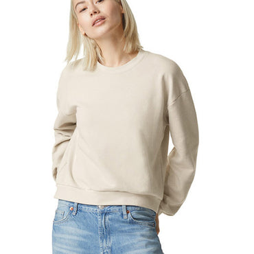 RF494 American Apparel Ladies' ReFlex Fleece Crewneck Sweatshirt