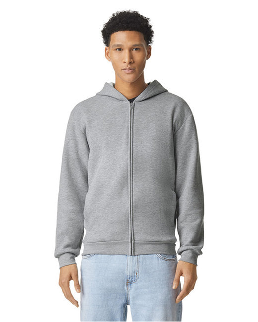 RF497 American Apparel ReFlex Fleece Unisex Full Zip Hoodie