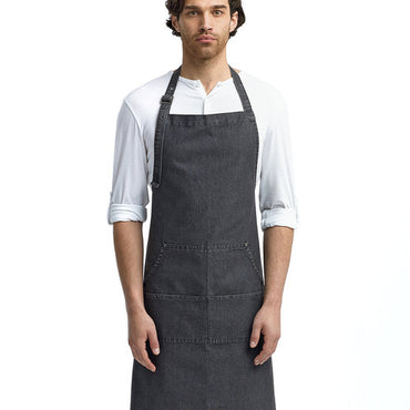 RP126 Artisan Collection by Reprime Unisex Jeans Stitch Denim Bib Apron