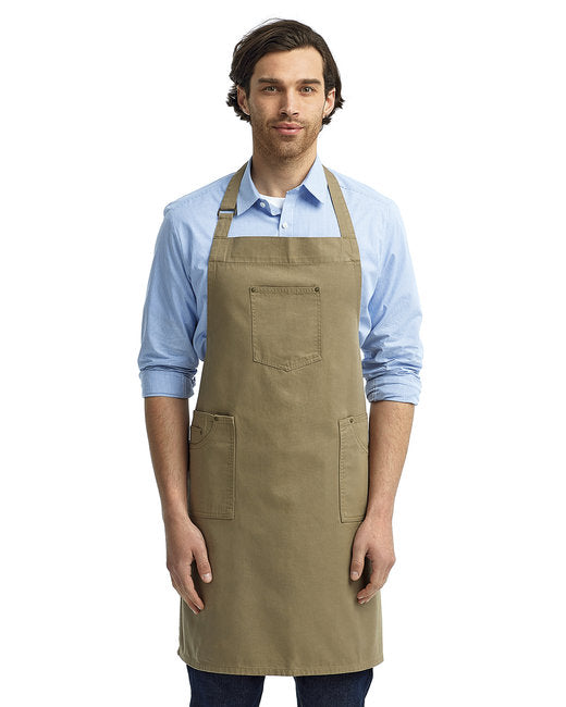 RP132 Artisan Collection by Reprime Unisex Cotton Chino Bib Apron