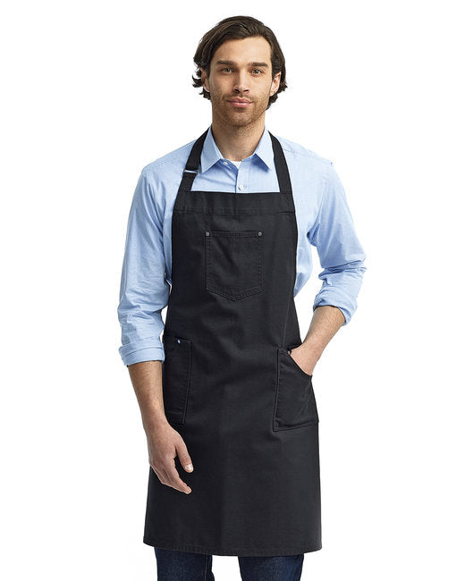 RP132 Artisan Collection by Reprime Unisex Cotton Chino Bib Apron