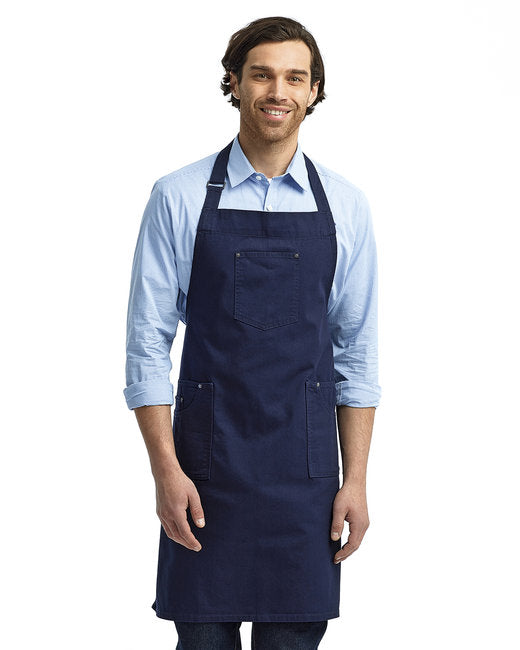 RP132 Artisan Collection by Reprime Unisex Cotton Chino Bib Apron