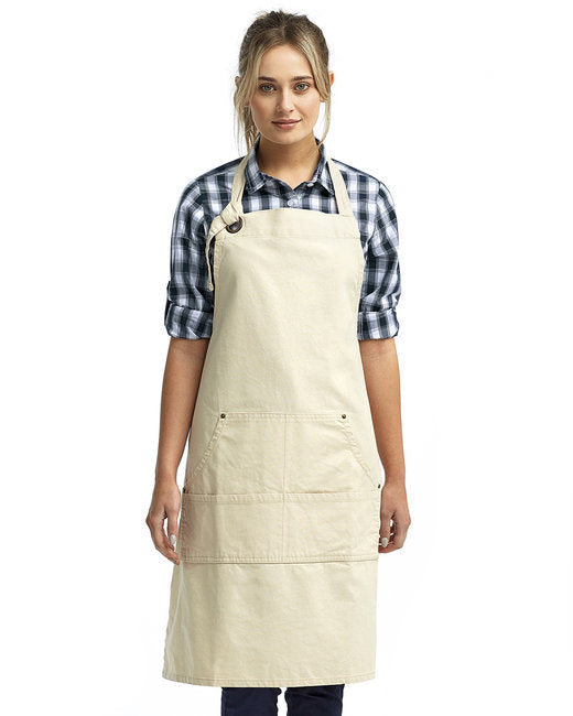 RP137 Artisan Collection by Reprime Unisex "Calibre" Heavy Cotton Canvas Pocket Apron