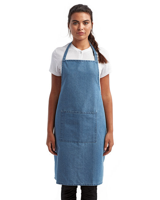 RP154 Artisan Collection by Reprime Unisex 'Colours' Sustainable Pocket Bib Apron